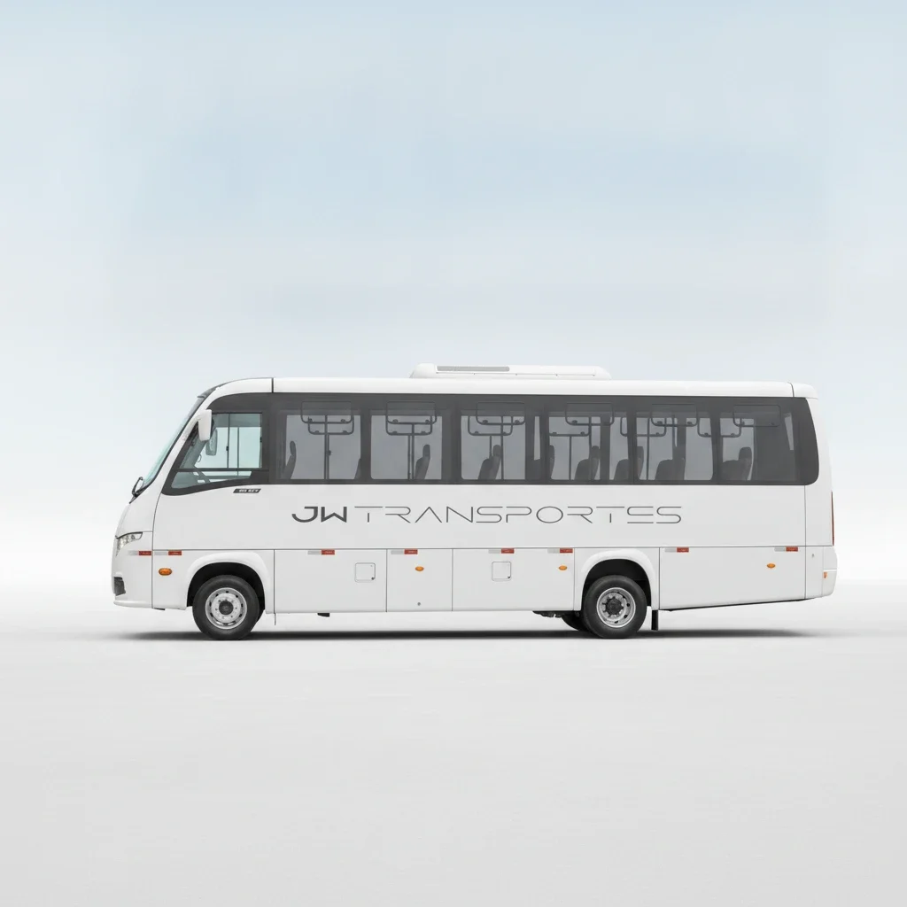 Transporte turístico com vans e ônibus